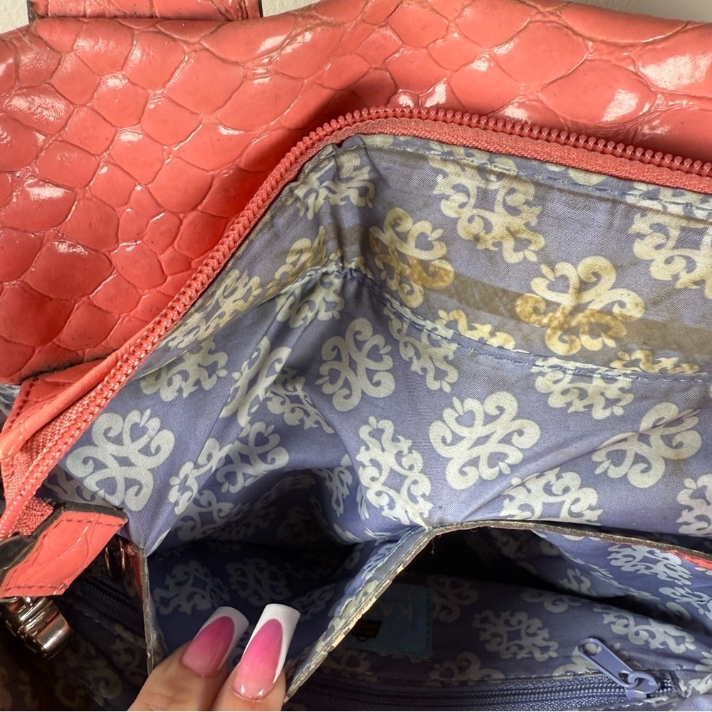 Kathy Van Zeeland Pink Over the Shoulder Bag Y2K - Picture 10 of 12